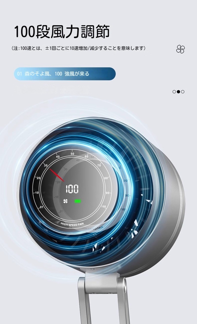チタン金属製卓上扇風機 静音 超小型せんぷうき パワフル送風 省エネ USB充電式 10段階風量調節 デスクトップファン 360x180立体送風