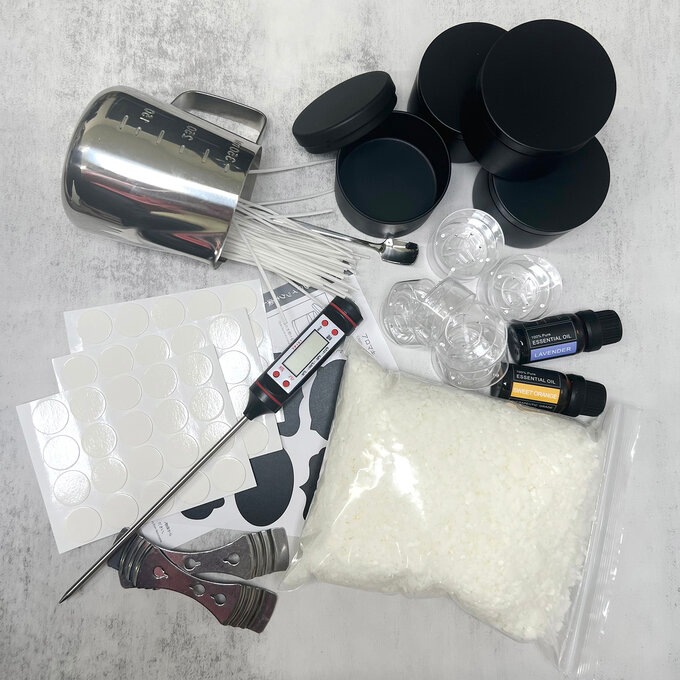 +R/ plus r キャンドル作りセット DIYキャンドル作り 500gソイワックス 温度計 アクセサリー 【M-01】