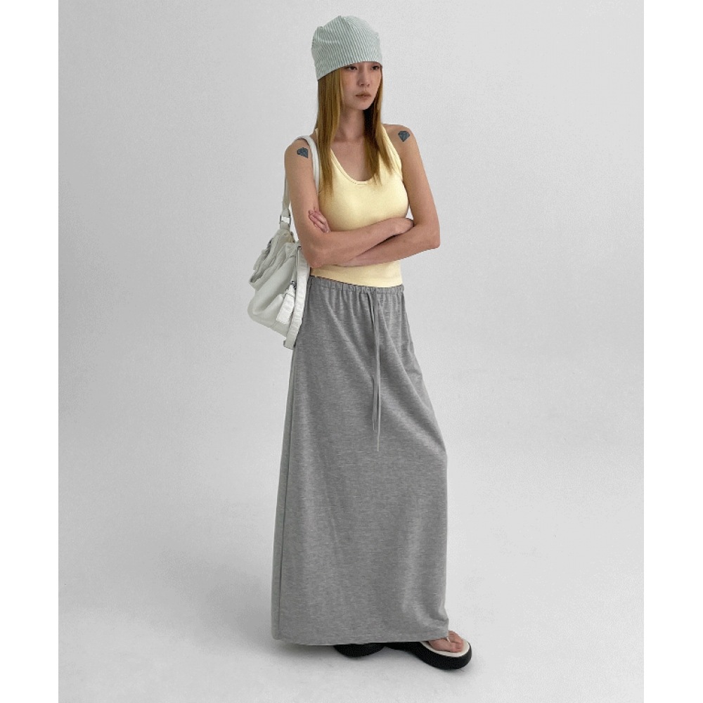 ブラックアップアルビングサマーバンディングマキシロングスカート ブラックアップアルビングサマーバンディングマキシロングスカート