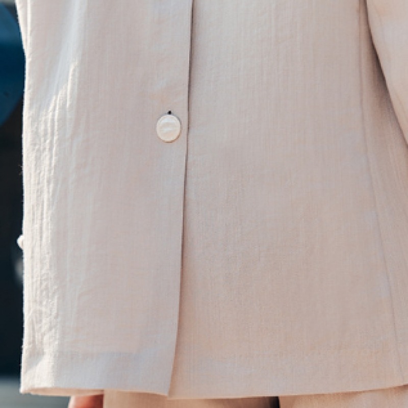 ゼロストリートアイスリネンバックカットジャケットグレー