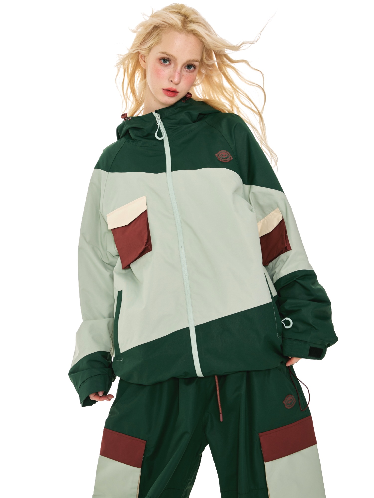 スノボウェア 2025 2026 耐水圧20000mm 上下セット ジャケット パンツ オーバーオール 3L 韓国風 メンズ レディース スノーボードウェア スノーウェア スキーウェア 緑配色 スノボウェア 2025 2026 耐水圧20000mm 上下セット ジャケット パンツ オーバーオール 3L 韓国風 メンズ レディース スノーボードウェア スノーウェア スキーウェア 緑配色