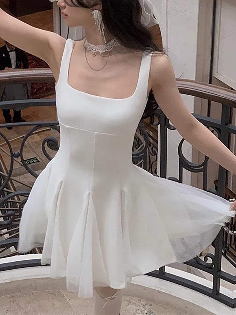 2025夏 ウェディングドレス 通勤可用 結婚式パーティードレス ロング丈/ショート丈 花嫁 キャミワンピース 二次会 ロングドレス レディース