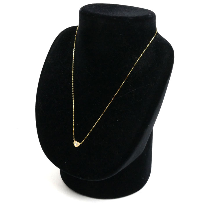 BELLESIORA ベルシオラ K18YG イエローゴールド ダイヤ ネックレス ダイヤモンド0.14ct 1.8g 36.5/40cm ハート レディース 中古 BELLESIORA ベルシオラ K18YG イエローゴールド ダイヤ ネックレス ダイヤモンド0.14ct 1.8g 36.5/40cm ハート レディース 中古