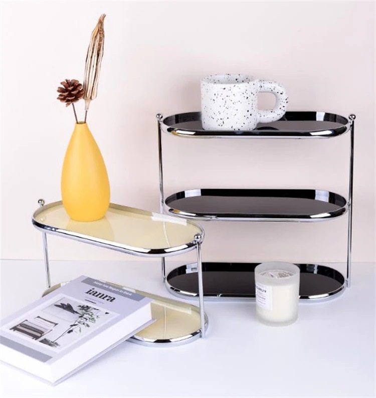 【送料無料】スタイル パンチレス 学生寮 三层棚 二层収納棚 異物収納棚 テーブル棚 洗面台 浴室収納 化粧品 スキンケア収納棚