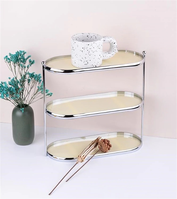 【送料無料】スタイル パンチレス 学生寮 三层棚 二层収納棚 異物収納棚 テーブル棚 洗面台 浴室収納 化粧品 スキンケア収納棚