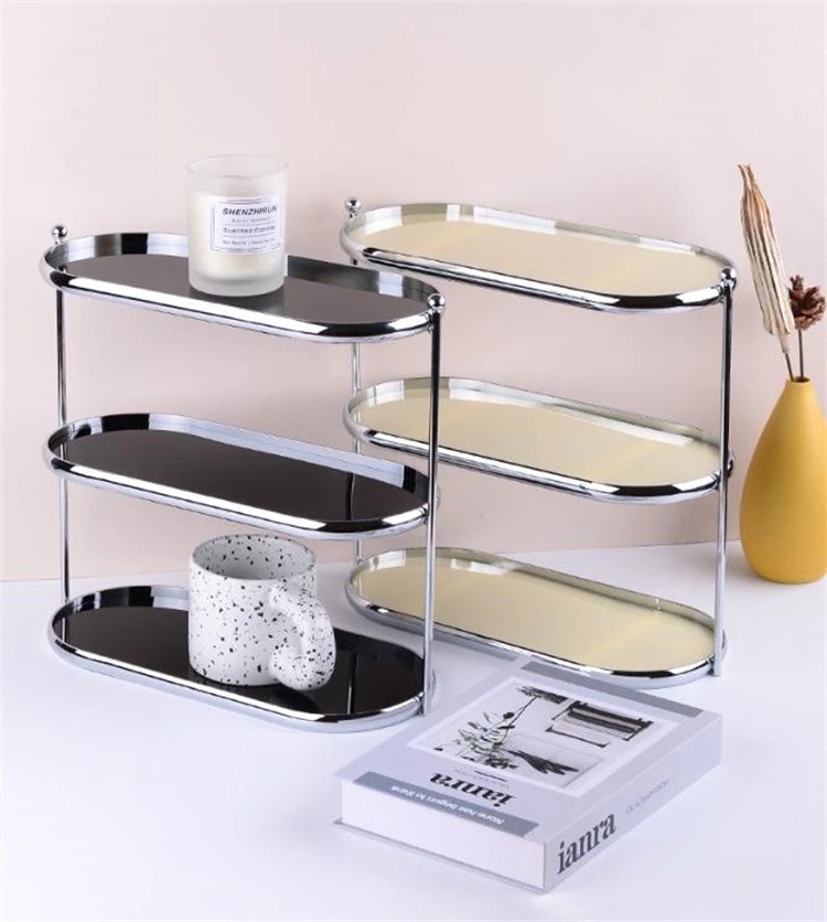 【送料無料】スタイル パンチレス 学生寮 三层棚 二层収納棚 異物収納棚 テーブル棚 洗面台 浴室収納 化粧品 スキンケア収納棚