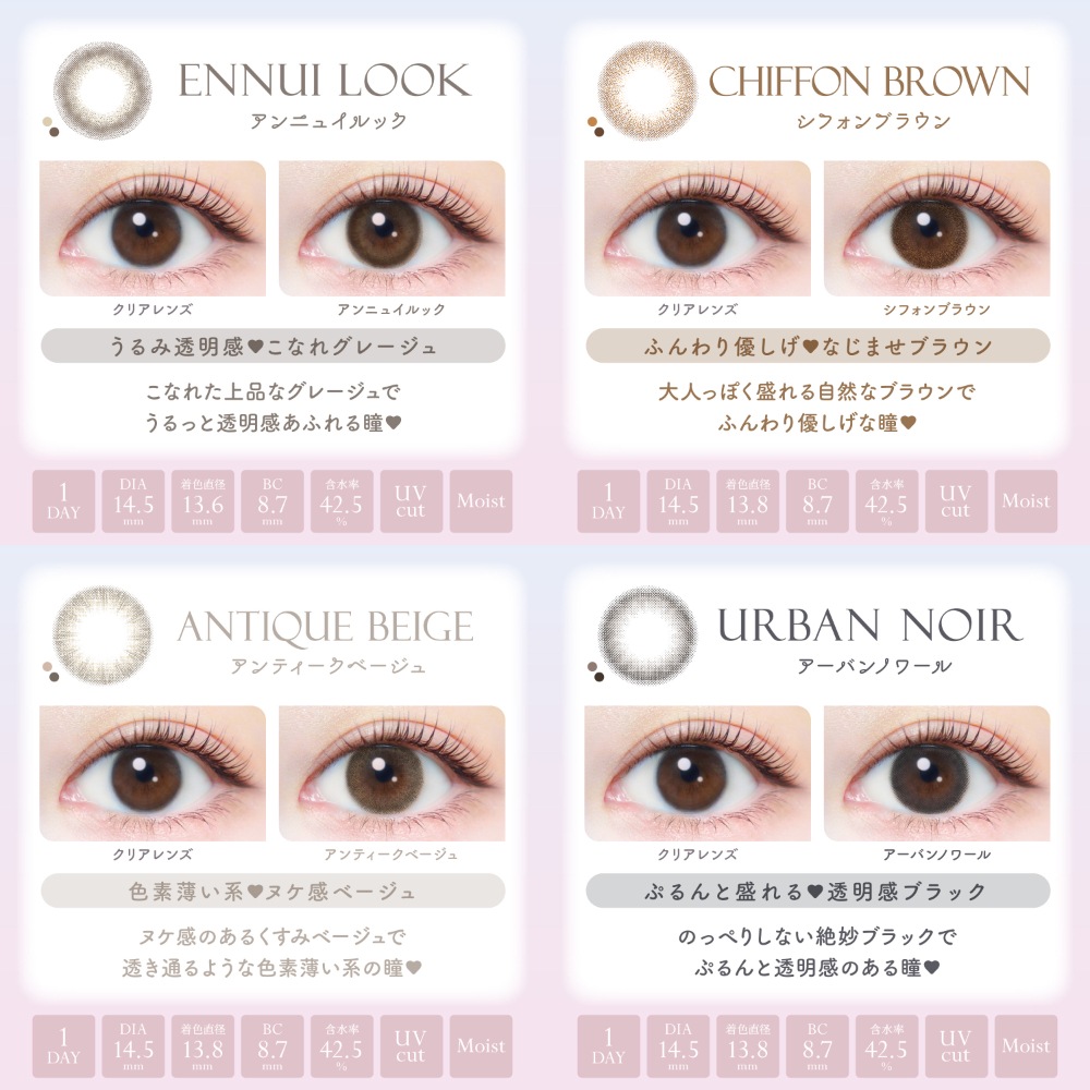 2箱セット エバーカラーワンデー ナチュラル／モイストレーベルUV 1箱20枚