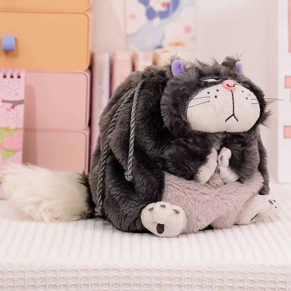 Disney - ルシファー ポーチ 巾着 CAT DAY 2022 ディズニー ルシファー 2022 巾着 ぬいぐるみ風 ディズニー