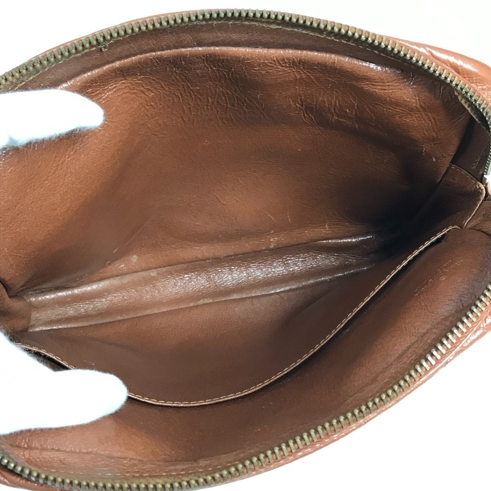 セカンドバッグ サックスポ モノグラム ヴィンテージ カバン ポーチ クラッチバッグ モノグラムキャンバス ブラウン