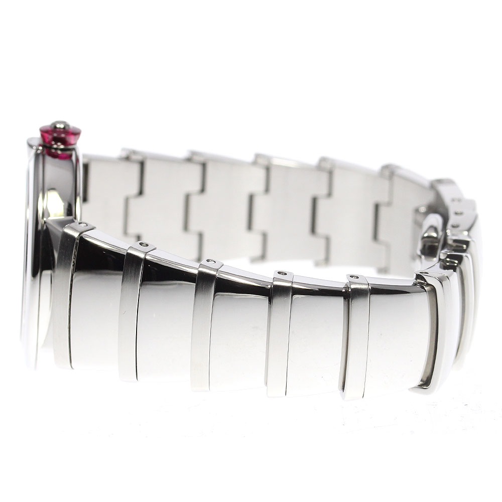 ブルガリ BVLGARI LU28S ルチェア 12Pダイヤ クォーツ レディース 美品 箱保証書付き_791366【中古】