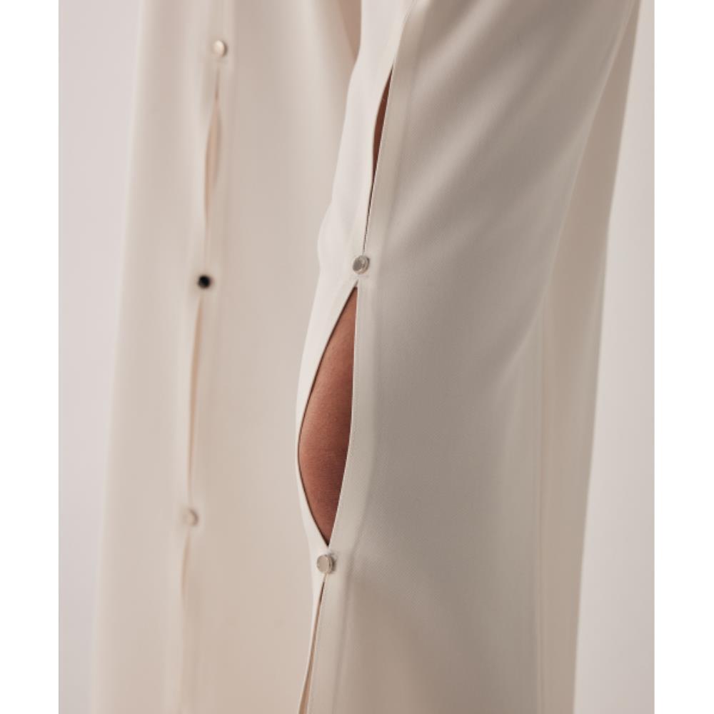 TREEMINGBIRD Rivet Slit Trouser White TMB246PT804_00