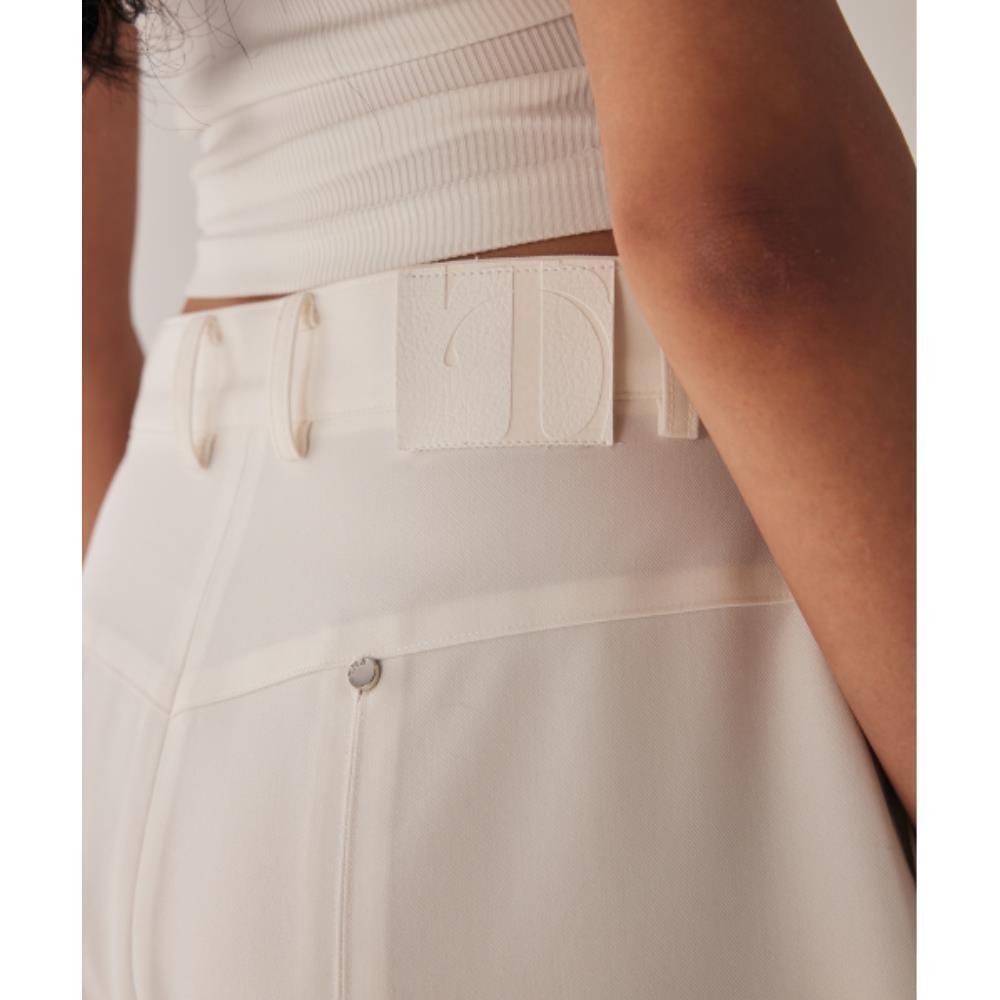 TREEMINGBIRD Rivet Slit Trouser White TMB246PT804_00