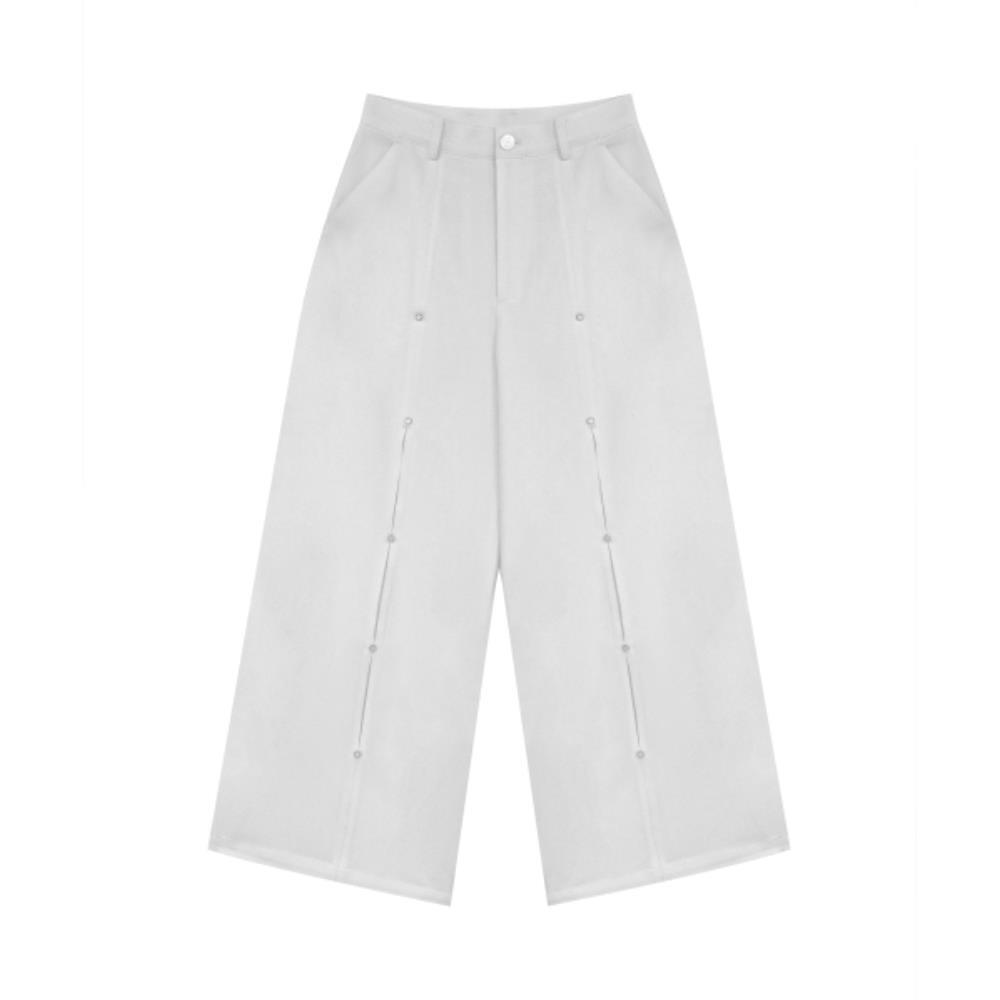 TREEMINGBIRD Rivet Slit Trouser White TMB246PT804_00