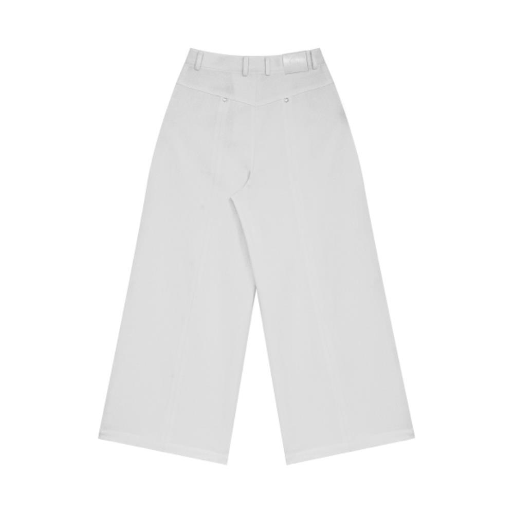 TREEMINGBIRD Rivet Slit Trouser White TMB246PT804_00