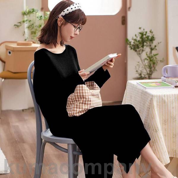 ネグリジェ 長袖ワンピース モダール綿 可愛いお姫様 ロング丈ネグリジェ パジャマ ナイトロープ レディース 部屋着 ゆったり ルームウェア