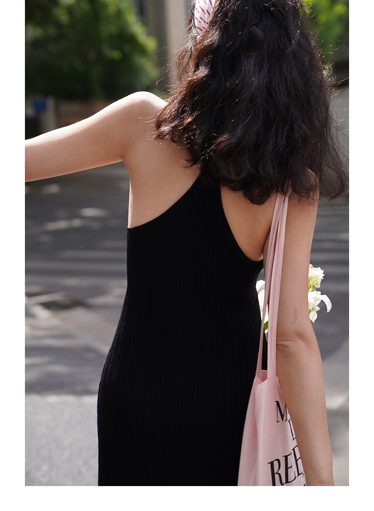 レディース ロング ウエスト Vネック サスペンダー ドレス 女性 夏 フレンチ レトロ ロングスカート スカート ブラック レッド ブラウン S M L かわいい 大人可愛い きれいめ シンプル