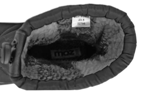 [モズ] 強撥水 防水 防滑 防寒 暖かい スノーブーツ レイン 雨 雪 軽い レディース 95022700 ブラック