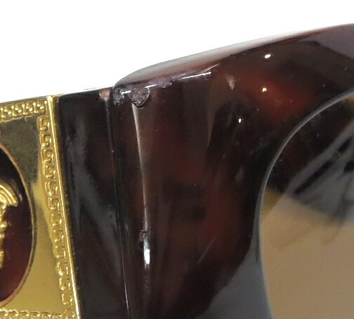 ｼﾞｬﾝﾆｳﾞｪﾙｻｰﾁ GIANNI VERSACE ｻﾝｸﾞﾗｽ べっ甲 ﾒﾃﾞｭｰｻ ﾌﾞﾗｳﾝ 【中古】(61904)