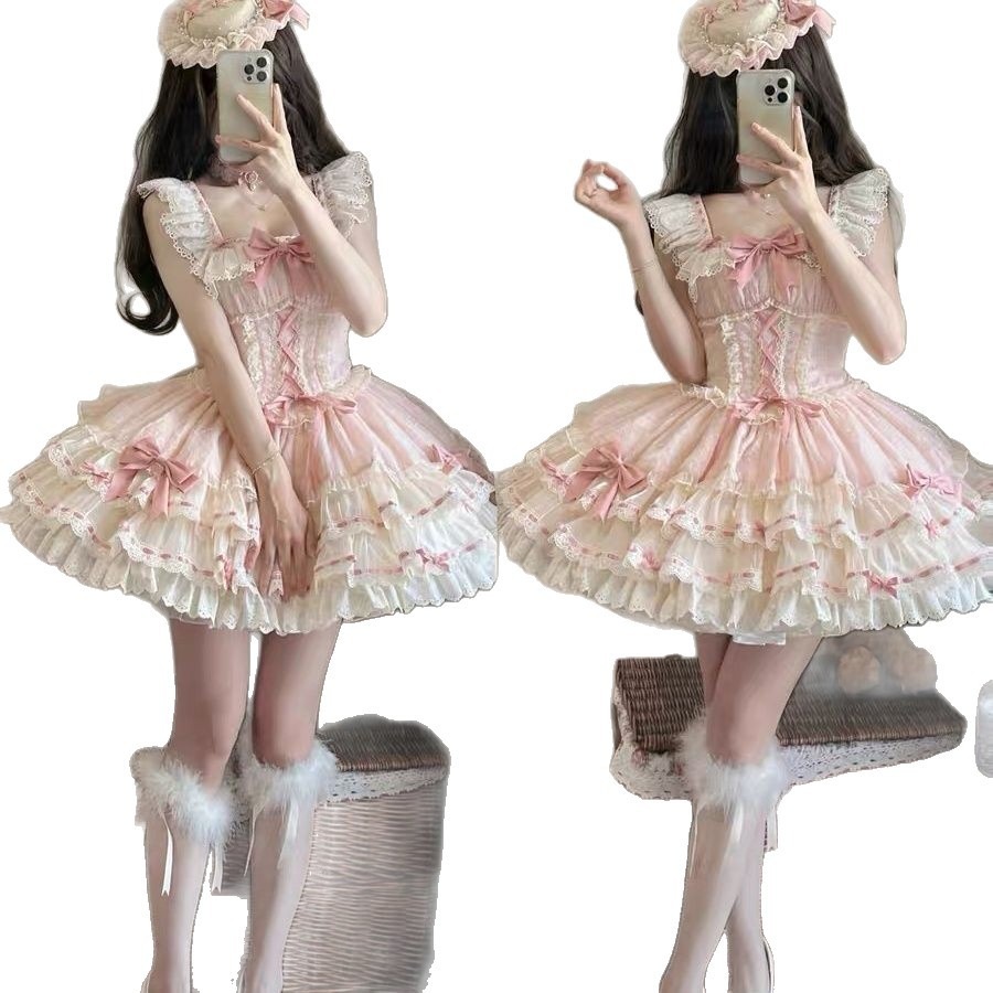 ハロウィンキュンキュン人形正規品バレエケーキドレスワンピースlolita韓国個性街頭着挂けスカート ハロウィンキュンキュン人形正規品バレエケーキドレスワンピースlolita韓国個性街頭着挂けスカート