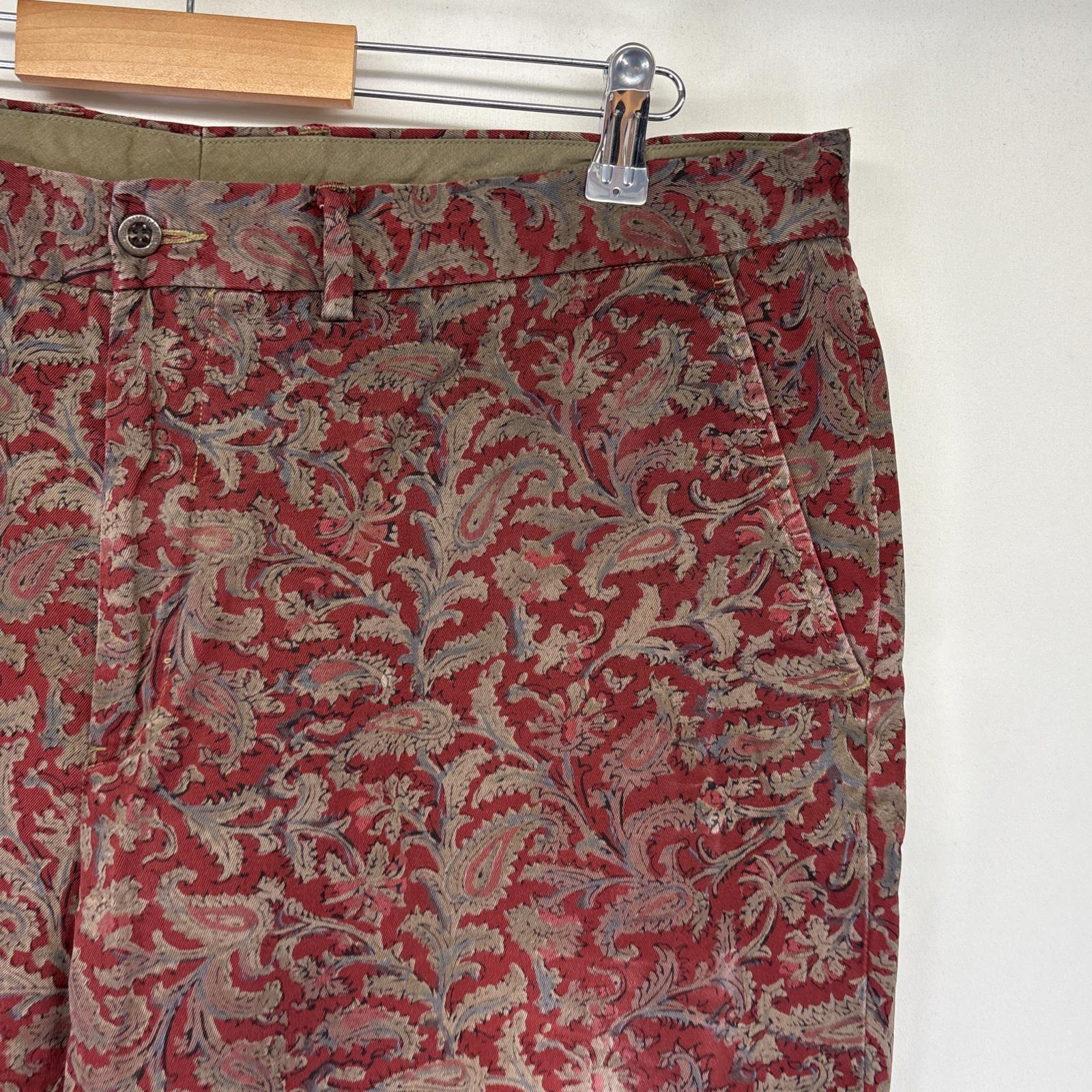 古着 90s/90年代 ポロバイラルフローレン Polo by Ralph Lauren ショートパンツ ペイズリー柄 チノパン 総柄 w38 レッド メンズ 古着 90s/90年代 ポロバイラルフローレン Polo by Ralph Lauren ショートパンツ ペイズリー柄 チノパン 総柄 w38 レッド メンズ