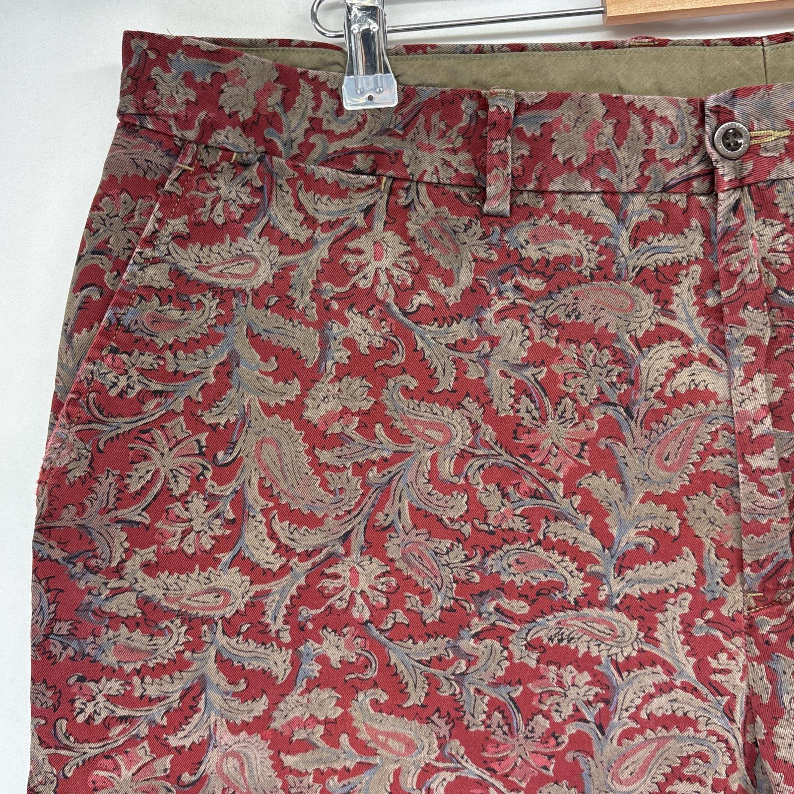 古着 90s/90年代 ポロバイラルフローレン Polo by Ralph Lauren ショートパンツ ペイズリー柄 チノパン 総柄 w38 レッド メンズ 古着 90s/90年代 ポロバイラルフローレン Polo by Ralph Lauren ショートパンツ ペイズリー柄 チノパン 総柄 w38 レッド メンズ