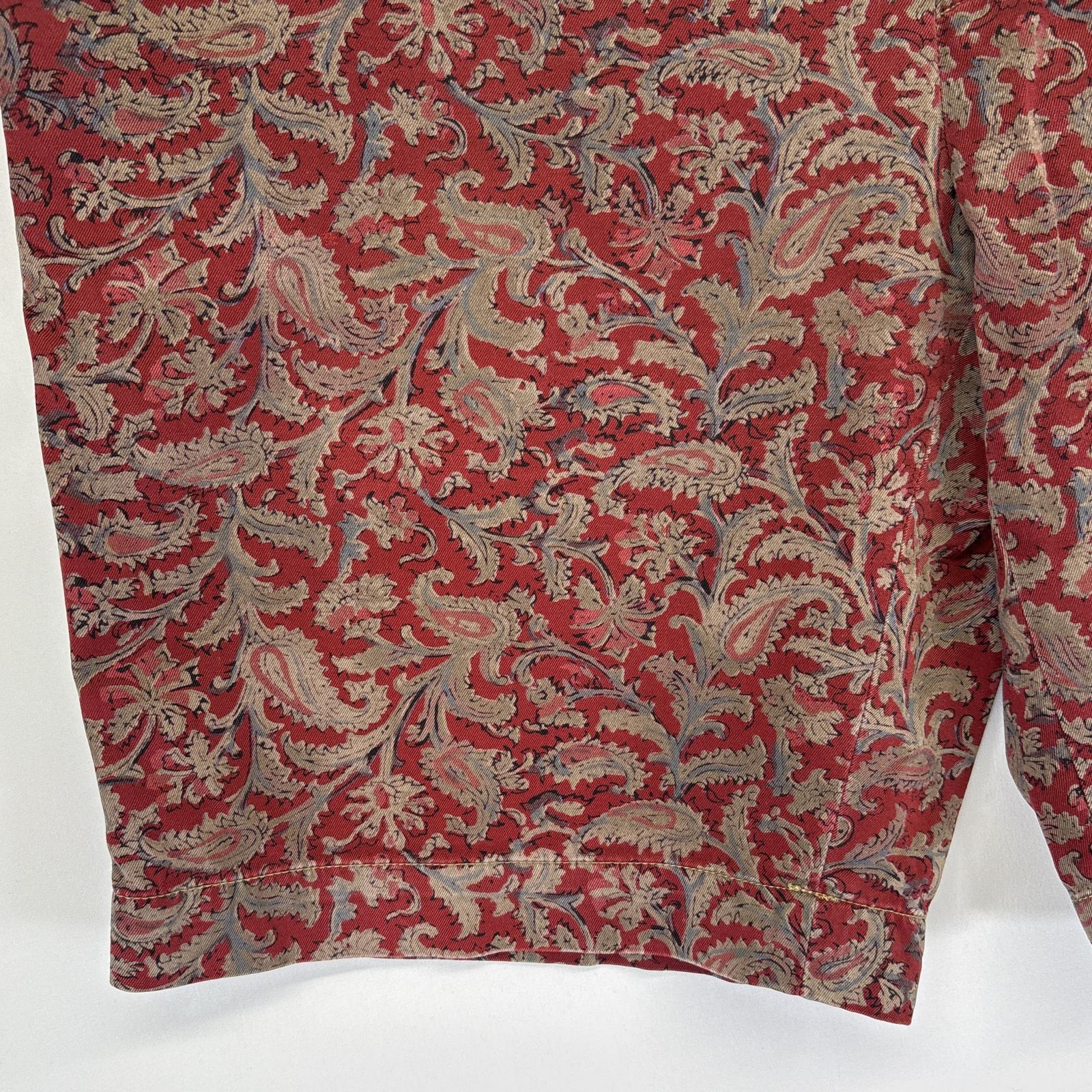 古着 90s/90年代 ポロバイラルフローレン Polo by Ralph Lauren ショートパンツ ペイズリー柄 チノパン 総柄 w38 レッド メンズ 古着 90s/90年代 ポロバイラルフローレン Polo by Ralph Lauren ショートパンツ ペイズリー柄 チノパン 総柄 w38 レッド メンズ