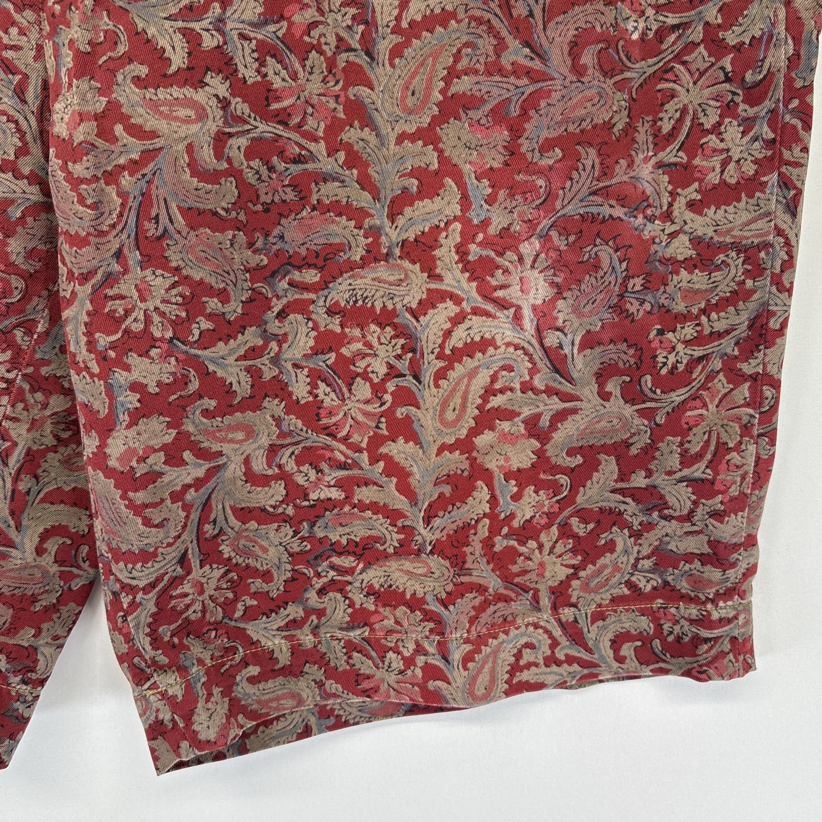 古着 90s/90年代 ポロバイラルフローレン Polo by Ralph Lauren ショートパンツ ペイズリー柄 チノパン 総柄 w38 レッド メンズ 古着 90s/90年代 ポロバイラルフローレン Polo by Ralph Lauren ショートパンツ ペイズリー柄 チノパン 総柄 w38 レッド メンズ