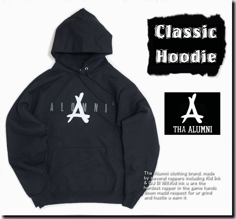 【在庫処分】 Classic Hoodie BLACK 女性にもオススメモデル 【在庫処分】 Classic Hoodie BLACK 女性にもオススメモデル