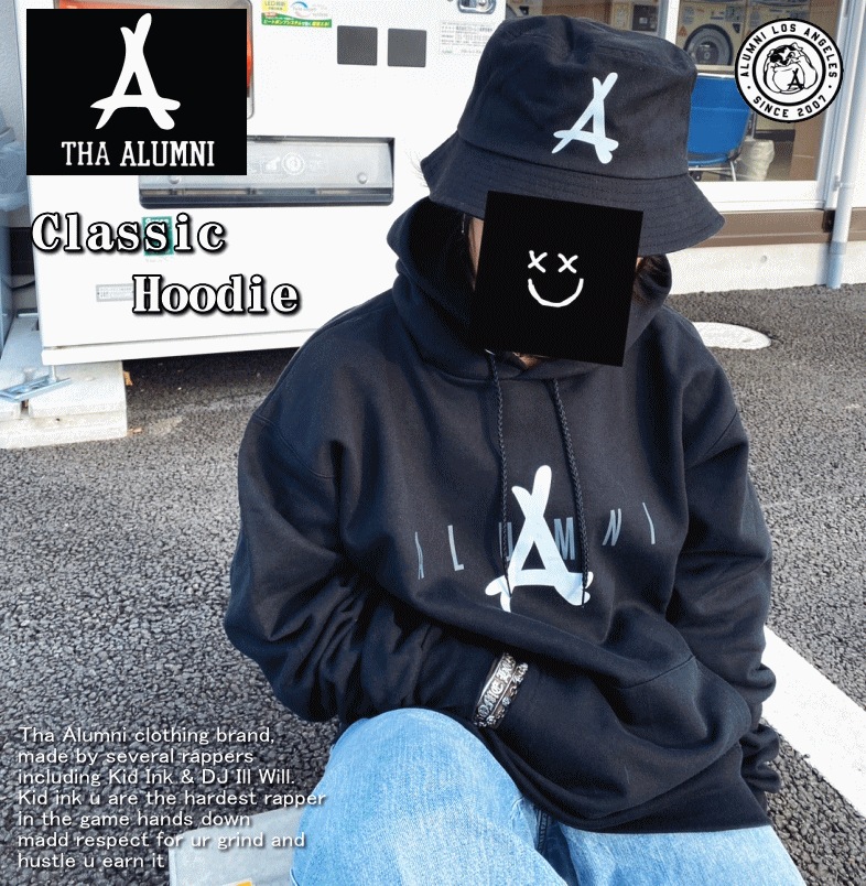 【在庫処分】 Classic Hoodie BLACK 女性にもオススメモデル 【在庫処分】 Classic Hoodie BLACK 女性にもオススメモデル