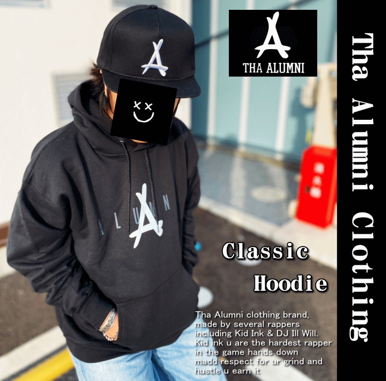 【在庫処分】 Classic Hoodie BLACK 女性にもオススメモデル 【在庫処分】 Classic Hoodie BLACK 女性にもオススメモデル