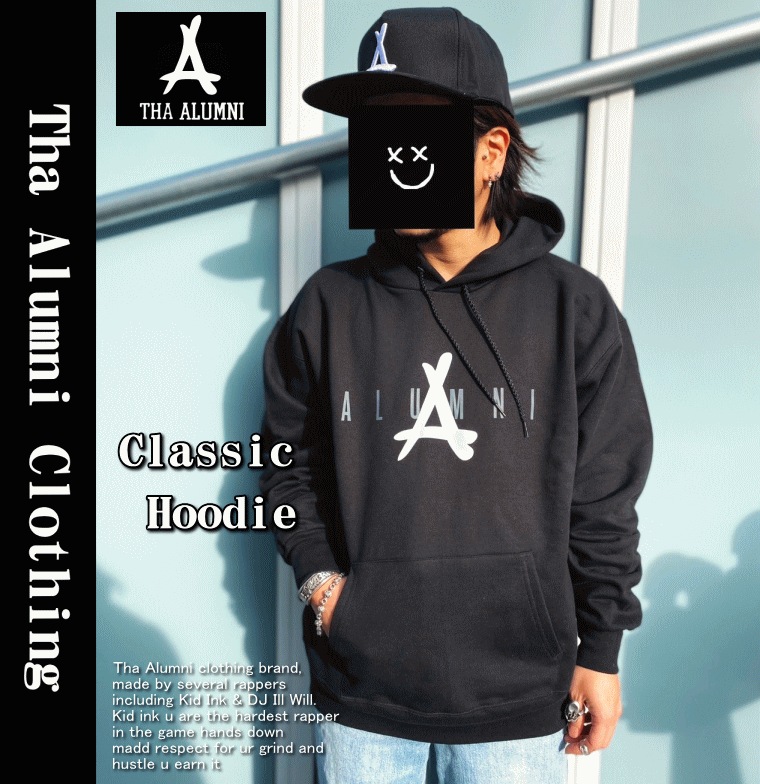 【在庫処分】 Classic Hoodie BLACK 女性にもオススメモデル 【在庫処分】 Classic Hoodie BLACK 女性にもオススメモデル
