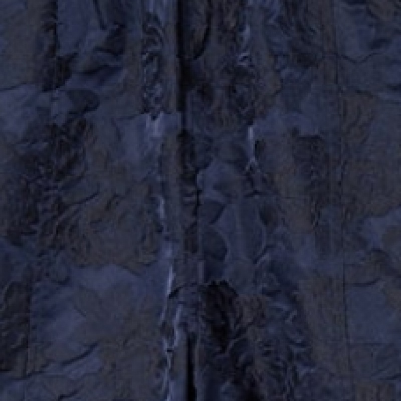 GANNI ボタニカルジャカード伸縮性カーブパンツ-ネイビー FW24/QN4821R04R GANNI ボタニカルジャカード伸縮性カーブパンツ-ネイビー FW24/QN4821R04R