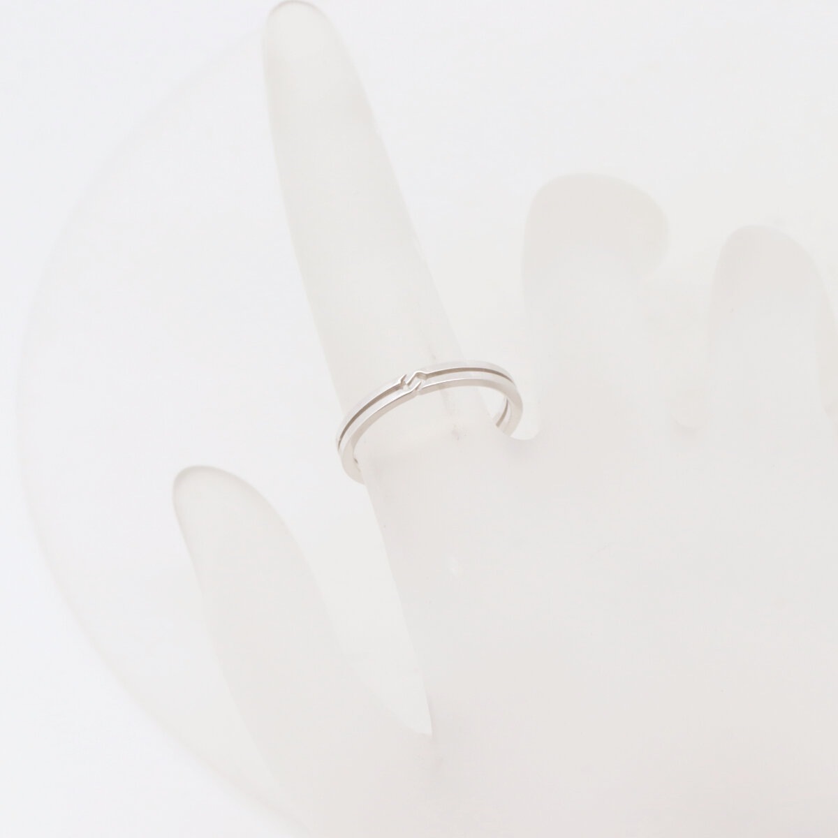 インフィニティ リング 指輪 9号 K18WG(18金 ホワイトゴールド) 質屋出品 インフィニティ リング 指輪 9号 K18WG(18金 ホワイトゴールド) 質屋出品