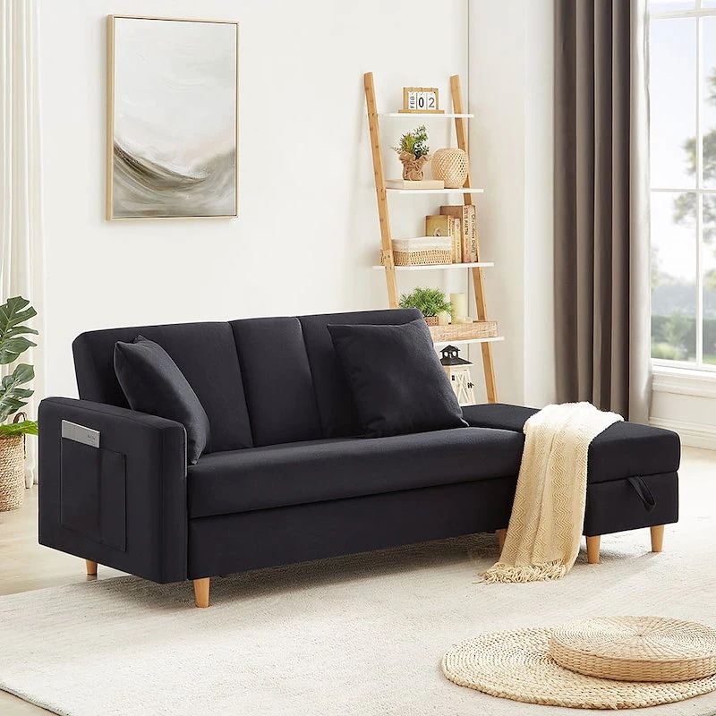 【国内即日発送】ソファ ソファーベッド カウチソファ 3人掛け オットマン付き 多機能ソファ 左右側とも取り付けるアームレスト たくさん収納 レイアウト自由 クッション2個 【国内即日発送】ソファ ソファーベッド カウチソファ 3人掛け オットマン付き 多機能ソファ 左右側とも取り付けるアームレスト たくさん収納 レイアウト自由 クッション2個