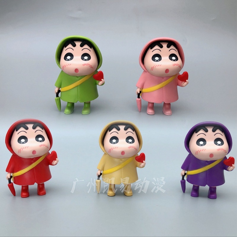 バレンタインデーの告白フィギュア愛を示すレインコートフィギュア Q バージョンアニメ人形愛の飾り バレンタインデーの告白フィギュア愛を示すレインコートフィギュア Q バージョンアニメ人形愛の飾り