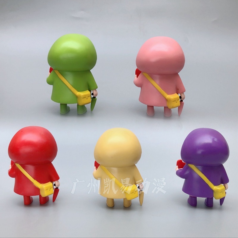 バレンタインデーの告白フィギュア愛を示すレインコートフィギュア Q バージョンアニメ人形愛の飾り バレンタインデーの告白フィギュア愛を示すレインコートフィギュア Q バージョンアニメ人形愛の飾り