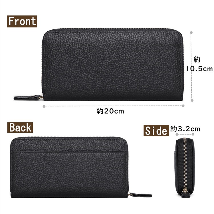 【当店オリジナル】長財布 レディース 本革 大容量 ギャルソン財布 コインスルー スキミング防止 財布 牛革 ラウンドファスナー じゃばら カード収納 使いやすい 外ポケット付き シンプル 【当店オリジナル】長財布 レディース 本革 大容量 ギャルソン財布 コインスルー スキミング防止 財布 牛革 ラウンドファスナー じゃばら カード収納 使いやすい 外ポケット付き シンプル