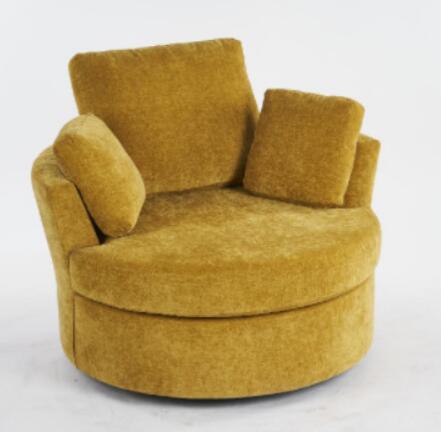 北欧風ソファー回転可能　小さなリビングルーム丸いソファー　バルコニー　モダンライト高級ホテルスタジオラウンドソファチェア