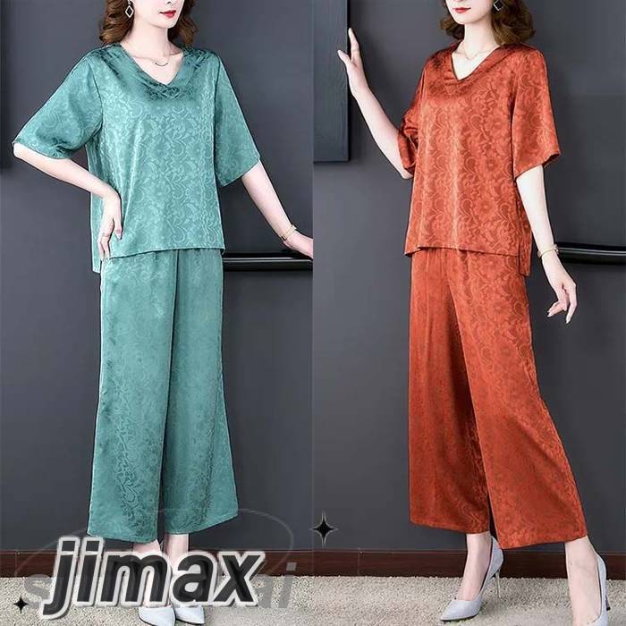 ルームウェア 五分袖tシャツ 7分丈パンツ セットアップ レディース カジュアル 夏 部屋着 接触冷感 ひんやり 薄手 Vネック ブラウス プルオーバー 春 夏 秋 ゆったり 敬老の日 散歩 上品 3 ルームウェア 五分袖tシャツ 7分丈パンツ セットアップ レディース カジュアル 夏 部屋着 接触冷感 ひんやり 薄手 Vネック ブラウス プルオーバー 春 夏 秋 ゆったり 敬老の日 散歩 上品 3