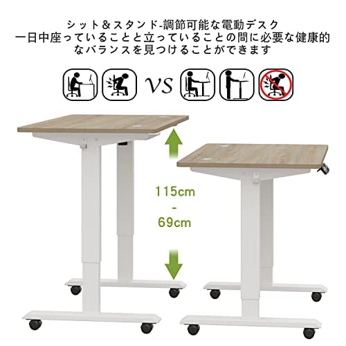 Radlove デスク 電動式 パソコンデスク ゲーミングデスク 机 電動昇降式スタンディングデスク パソコンラック PCデスク つくえ pcデスク 高さ調節可能 高さ調節メモリー機能付き 幅110C Radlove デスク 電動式 パソコンデスク ゲーミングデスク 机 電動昇降式スタンディングデスク パソコンラック PCデスク つくえ pcデスク 高さ調節可能 高さ調節メモリー機能付き 幅110C