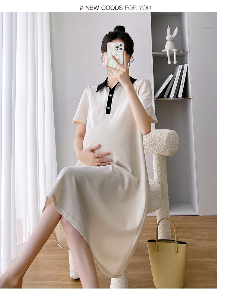 【日本未発売/送料無料】マタニティ ワンピース 襟付き ポロシャツワンピース 全5色 Aライン 【日本未発売/送料無料】マタニティ ワンピース 襟付き ポロシャツワンピース 全5色 Aライン