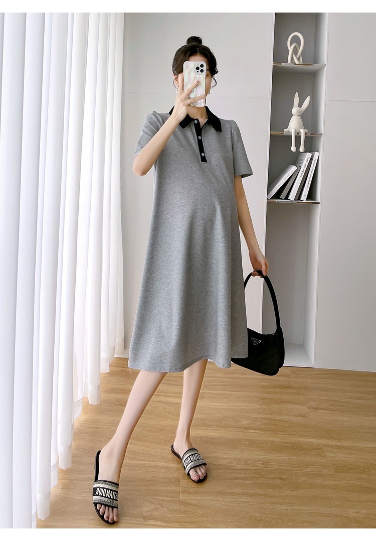 【日本未発売/送料無料】マタニティ ワンピース 襟付き ポロシャツワンピース 全5色 Aライン 【日本未発売/送料無料】マタニティ ワンピース 襟付き ポロシャツワンピース 全5色 Aライン