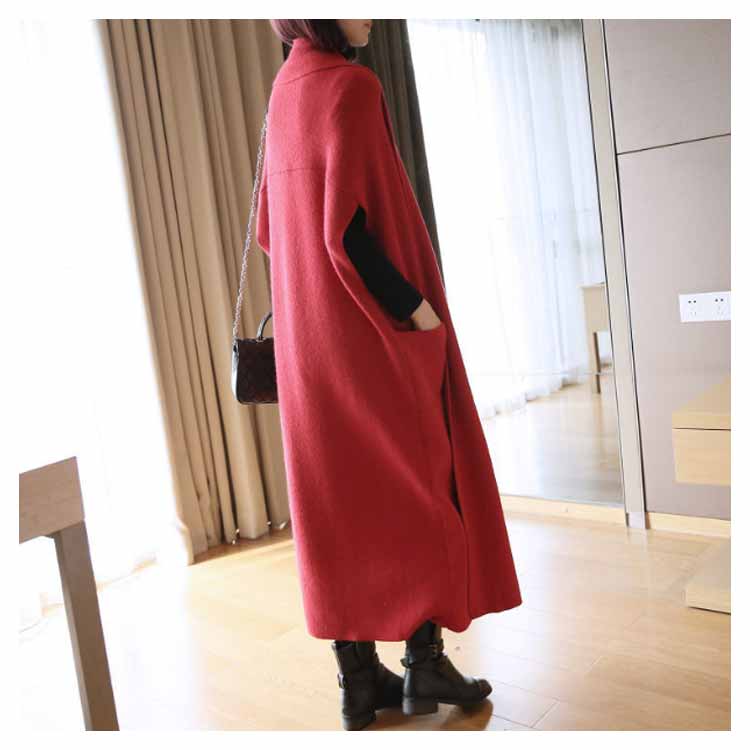 ロングジレ ニットカーディガン レディース ロング丈 ニット