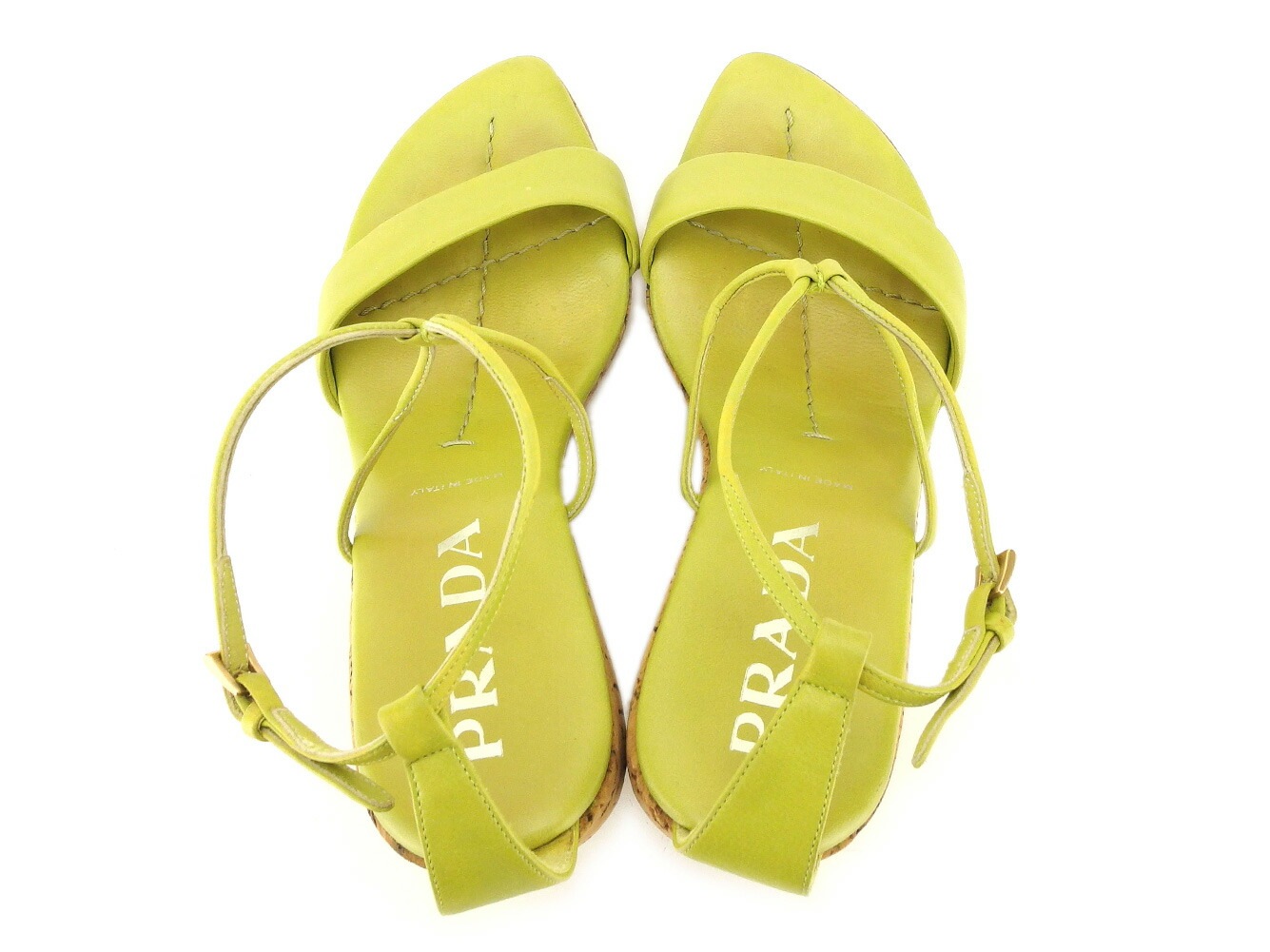 サンダル ウェッジソール 34ハーフ アンクルストラップ グリーン ベージュ ゴールド レディース 中古 サンダル ウェッジソール 34ハーフ アンクルストラップ グリーン ベージュ ゴールド レディース 中古