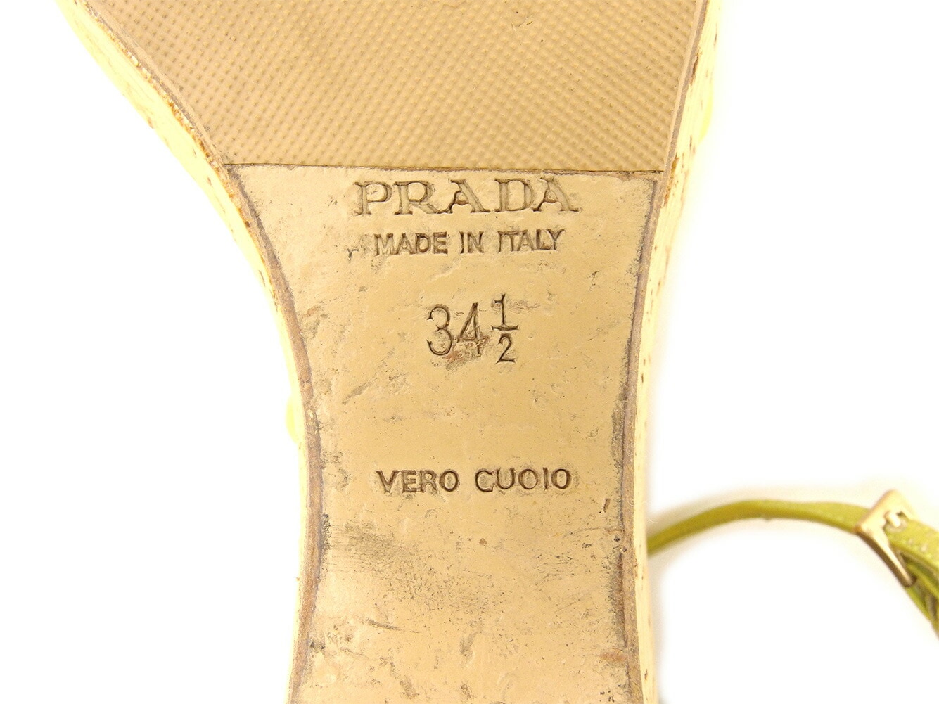 サンダル ウェッジソール 34ハーフ アンクルストラップ グリーン ベージュ ゴールド レディース 中古 サンダル ウェッジソール 34ハーフ アンクルストラップ グリーン ベージュ ゴールド レディース 中古