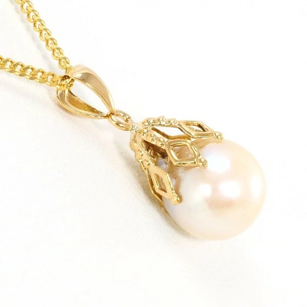 K18 18金 YG イエローゴールド ネックレス パール(真珠) 約43cm ジュエリー 中古 K18 18金 YG イエローゴールド ネックレス パール(真珠) 約43cm ジュエリー 中古