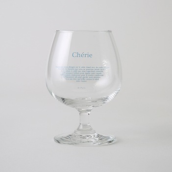 [HOTEL827] hotel paris chill シェリーワイングラス 2P レタリング グラス