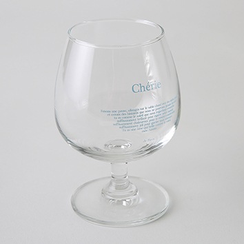 [HOTEL827] hotel paris chill シェリーワイングラス 2P レタリング グラス
