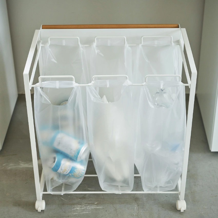 tosca 目隠し分別ダストワゴン　トスカ　３分別　　　4780