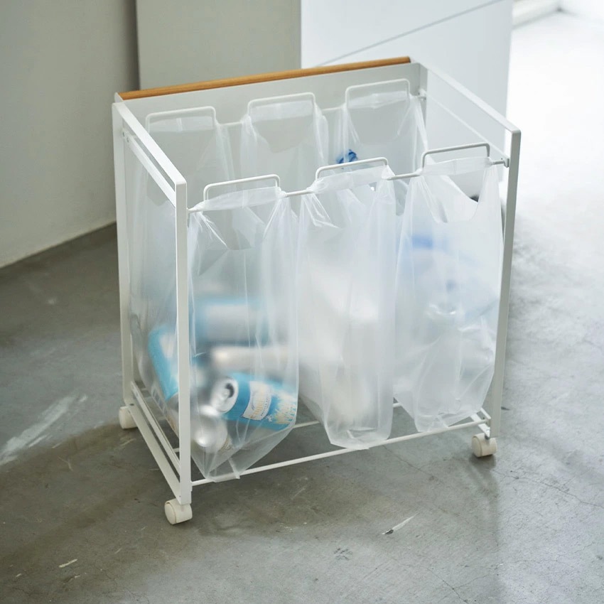 tosca 目隠し分別ダストワゴン　トスカ　３分別　　　4780